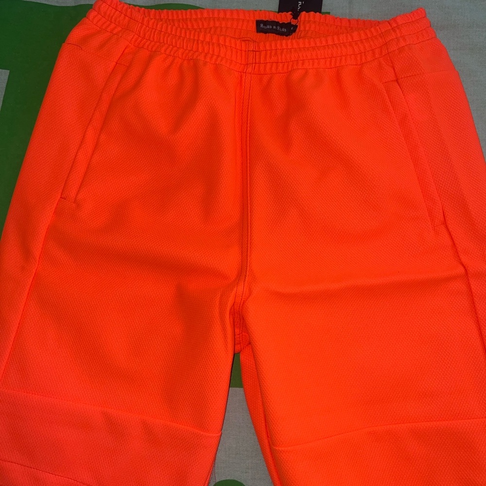 Raised by Wolves Men's Neon Orange Shorts